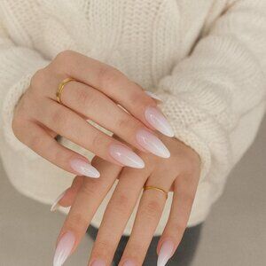 Half‑Matte Medium Almond Gel Nail Tips – 240pcs Soft Gel Nail Extensions